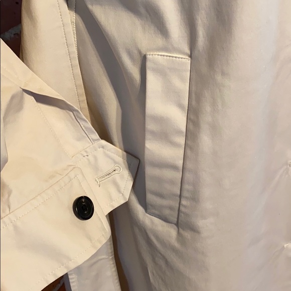 Adam cream lilac ribbon accent trench coat - Picture 7 of 8